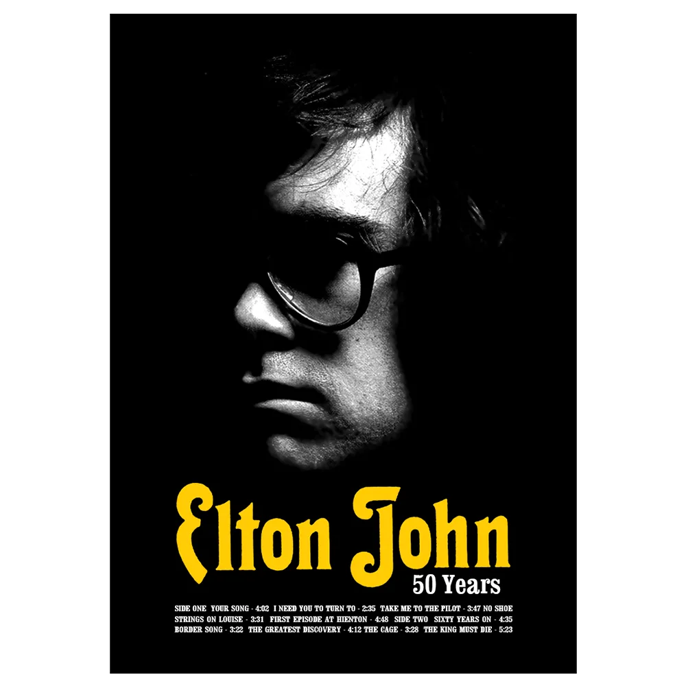 Elton John: 50 Year Anniversary Lithograph