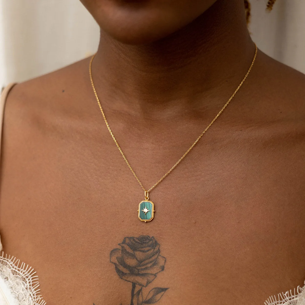 North Star Malachite Necklace: Meaning and Care