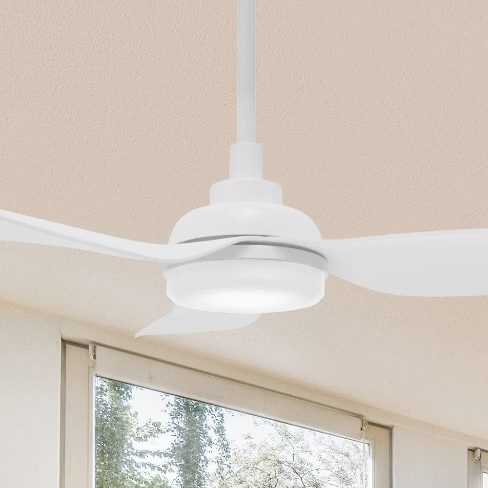 Ventilador de techo inteligente Daisy de 45 pulgadas con luz LED compatible con Google Assistant
