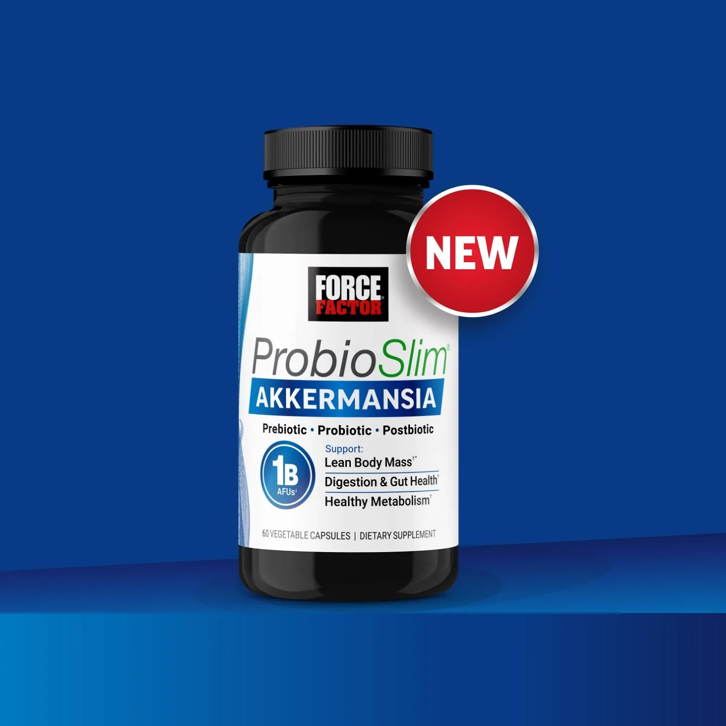 Force Factor ProbioSlim Akkermansia Probiotics & Postbiotics, With 1B AFUs Akkermansia Muciniphila, Prebiotics & Chromax Chromium, Support Lean Body Mass, Digestion & Gut Health, 6