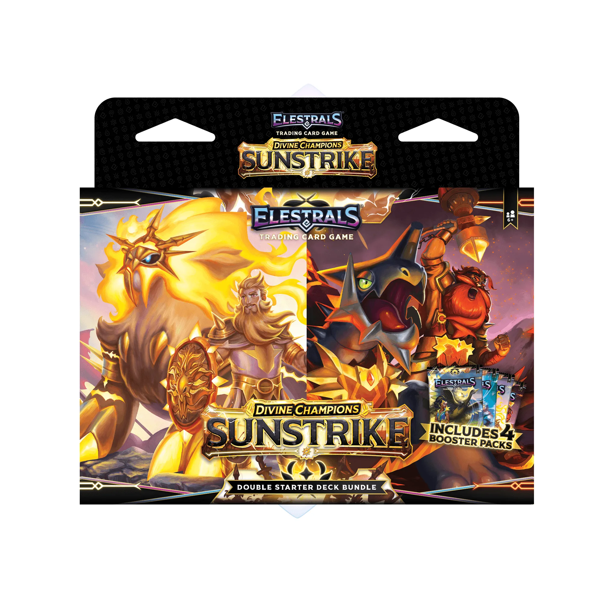 Elestrals TCG: Deck Iniciante Duplo Ares vs. Hefesto - Sunstrike (Campeões Divinos)