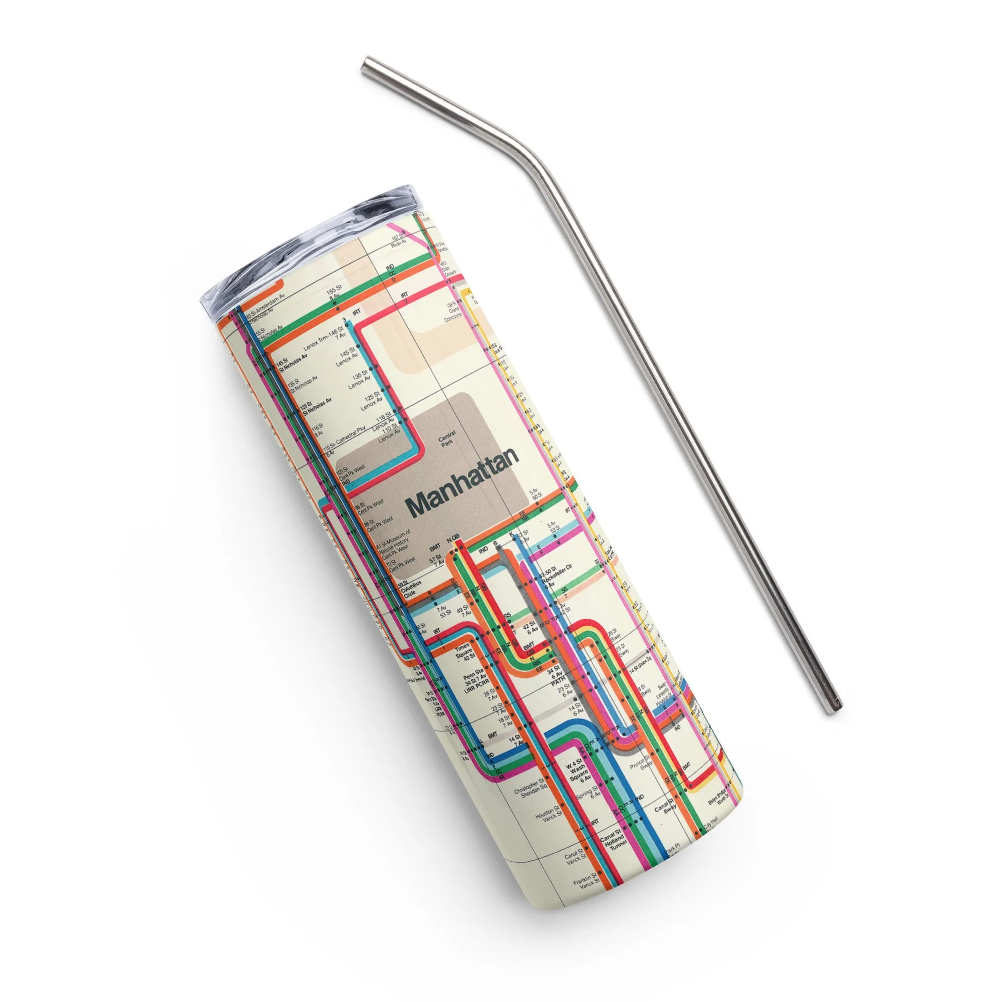 Come esporre il tuo bicchiere con mappa della metropolitana del 1972