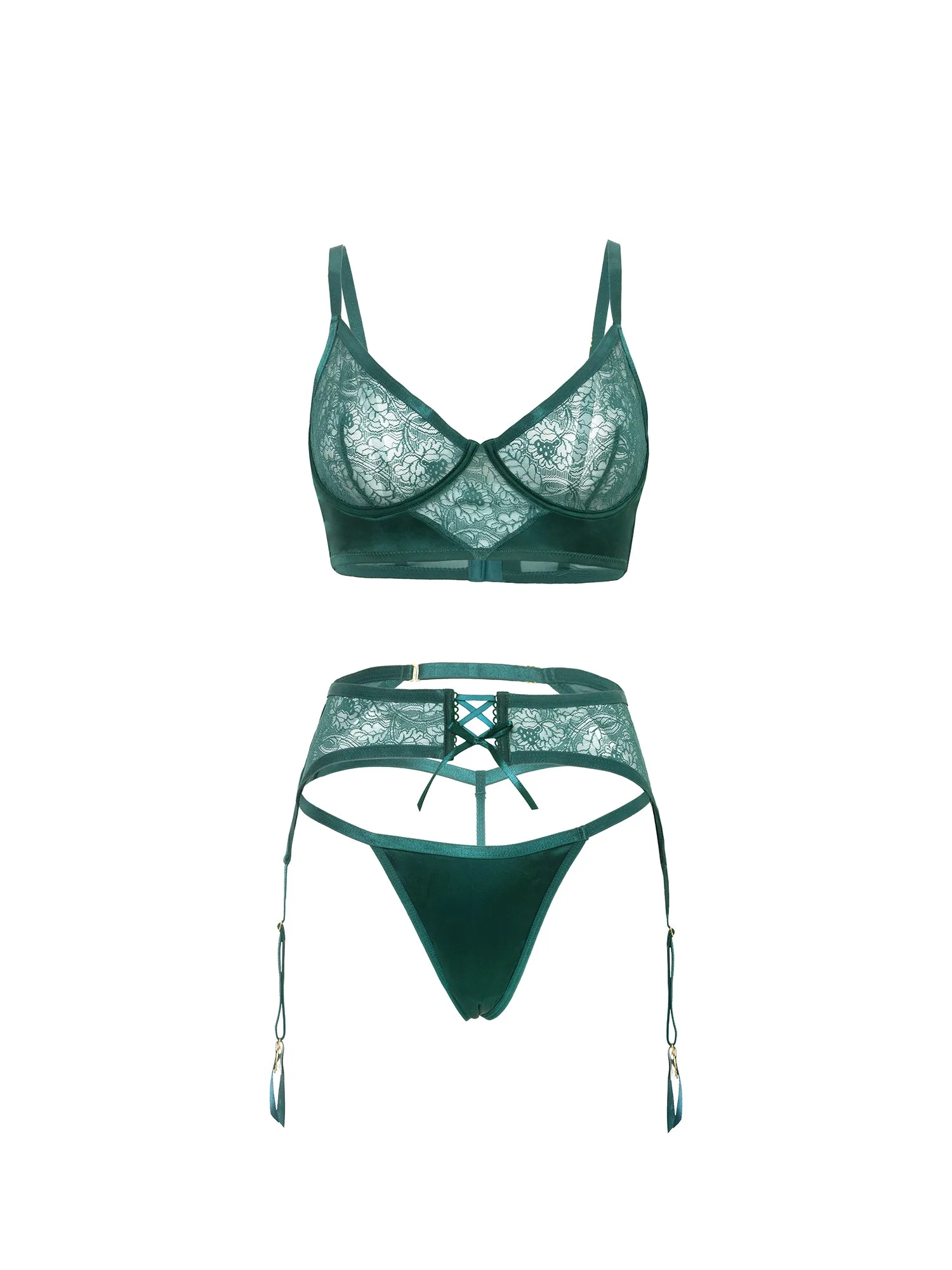Joyce Lace & Satin Bra Set Care Tips