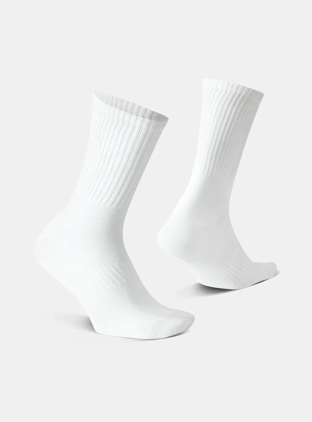 FreshStride Antibacterial Cotton Blend Crew Socks 2 Pack