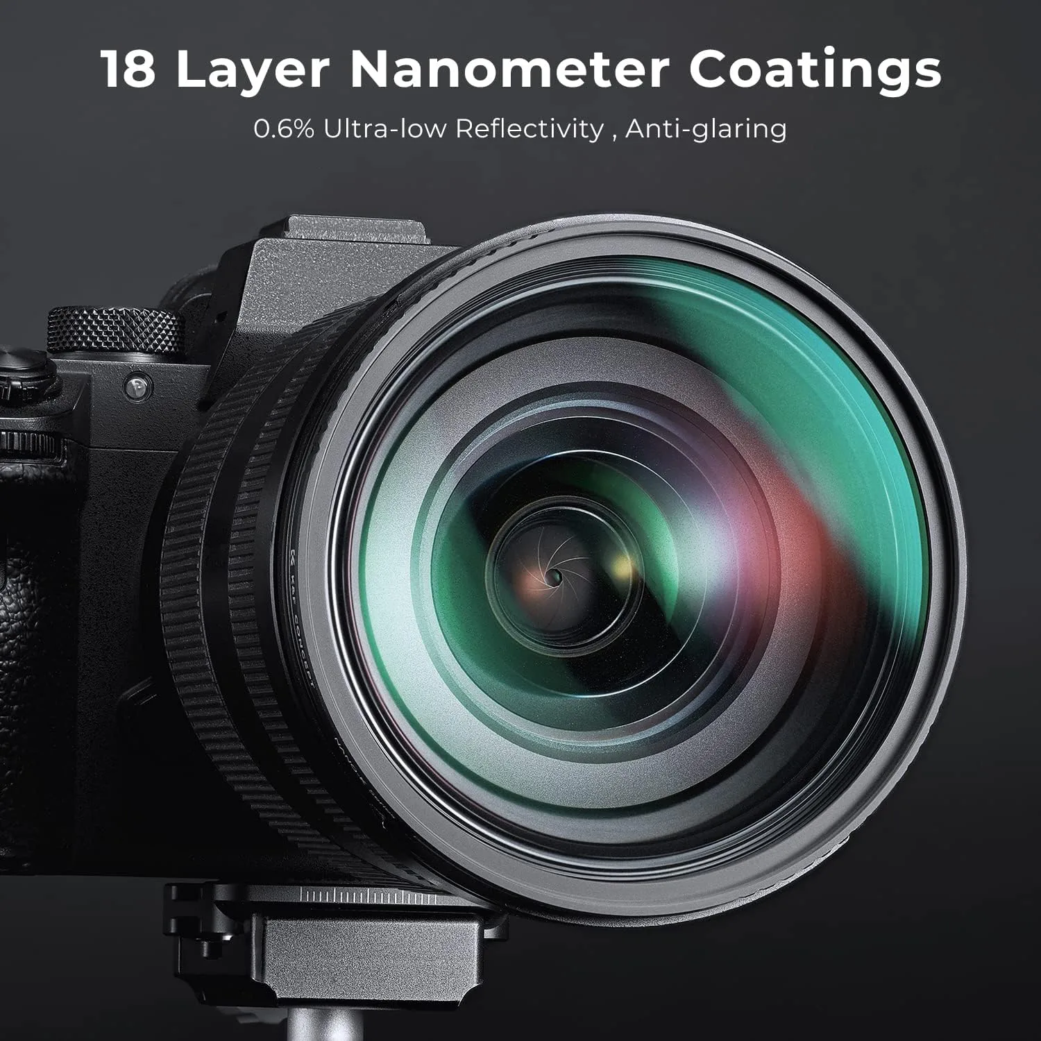 K&F Concept 58mm Black Diffusion 1/4 Filter Mist Cinematic Effect Filter