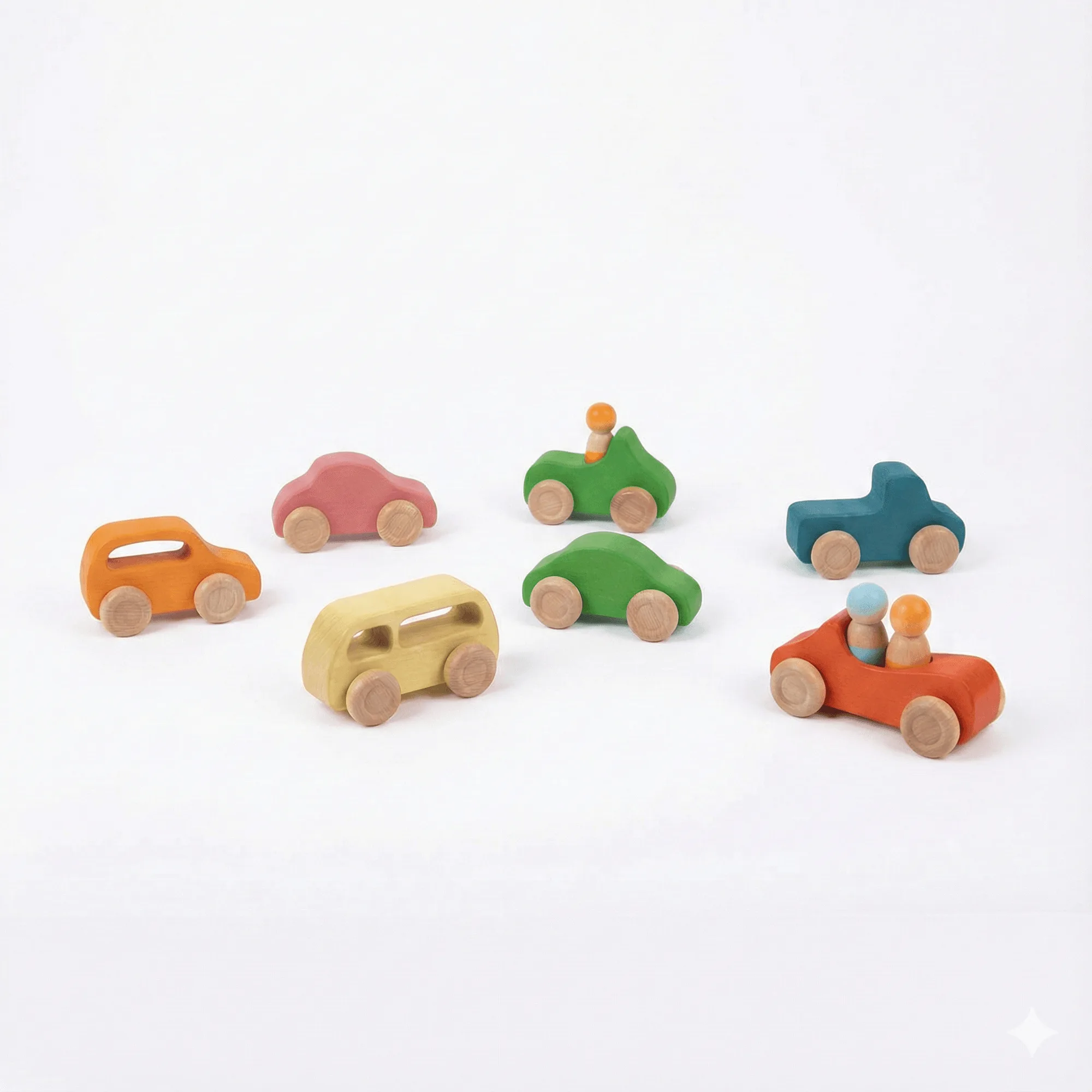 10-Piece Wooden Car Set: Play Ideas for Toddlers