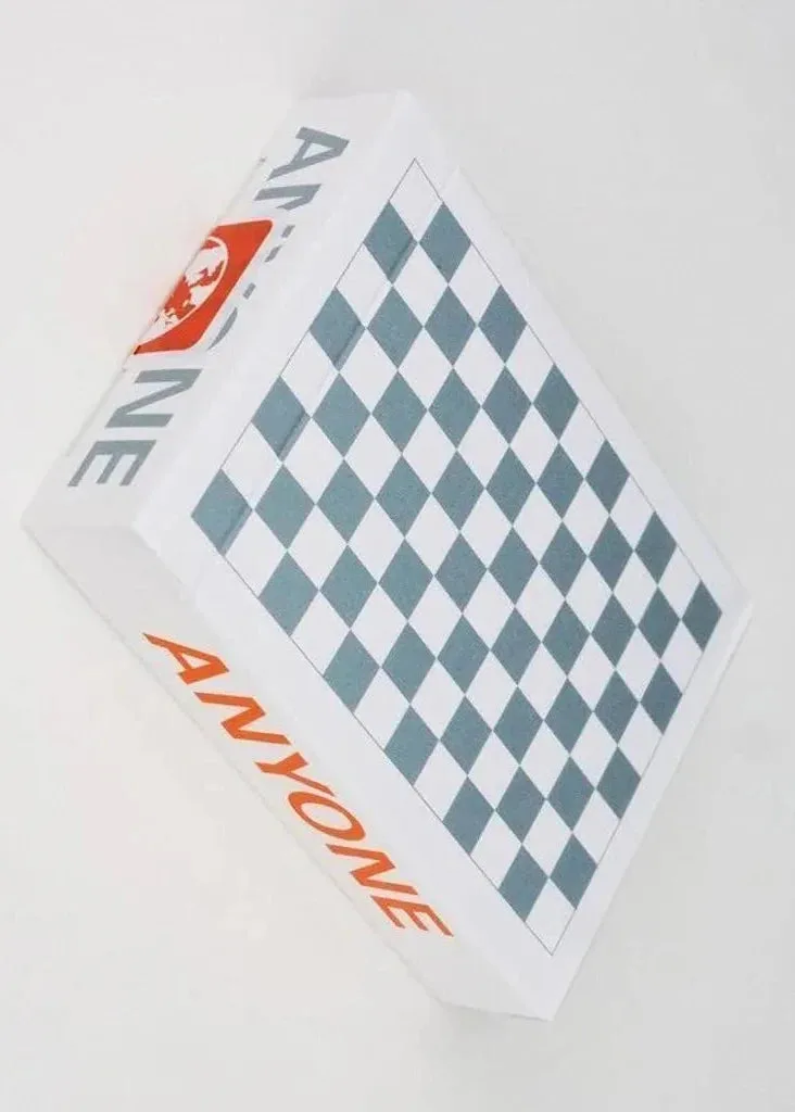 ANYONE GREY CHECKS PLAYING CARDS