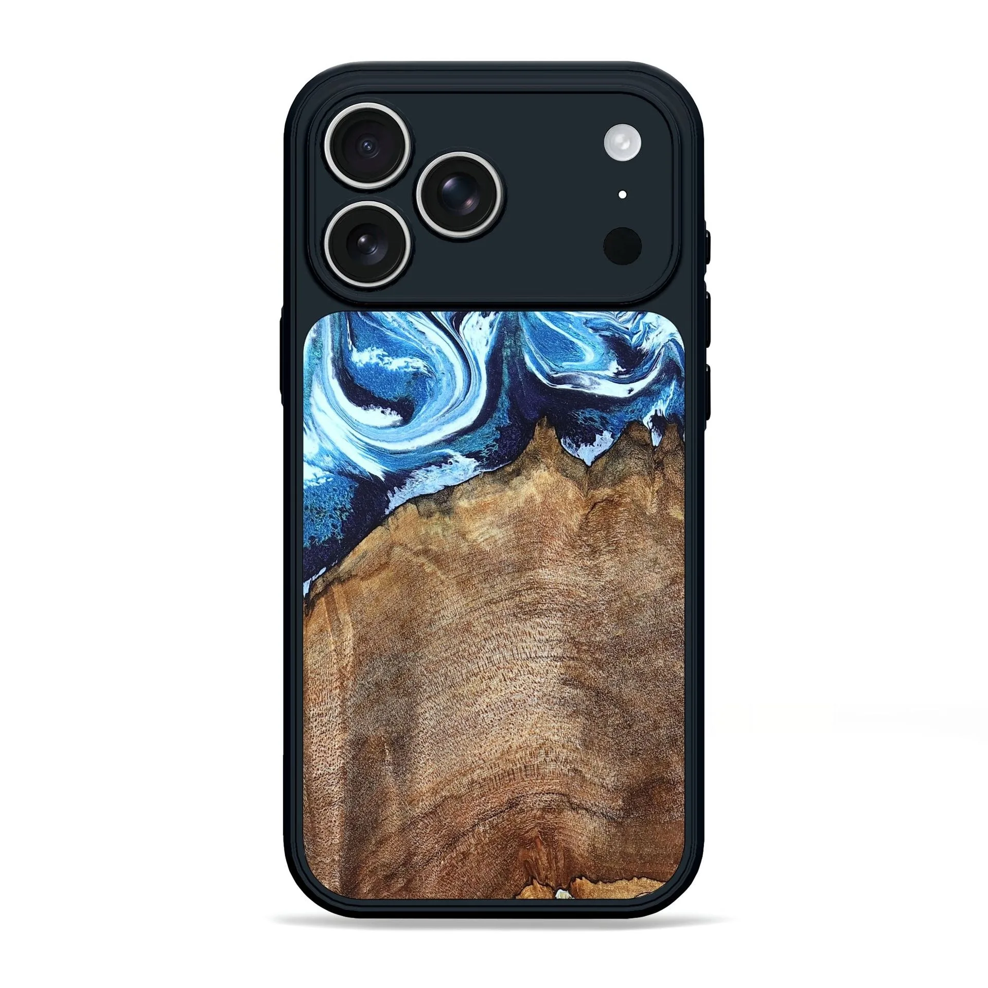 iPhone 17 Pro Max Wood Phone Case - Creed (Blue, 823792)