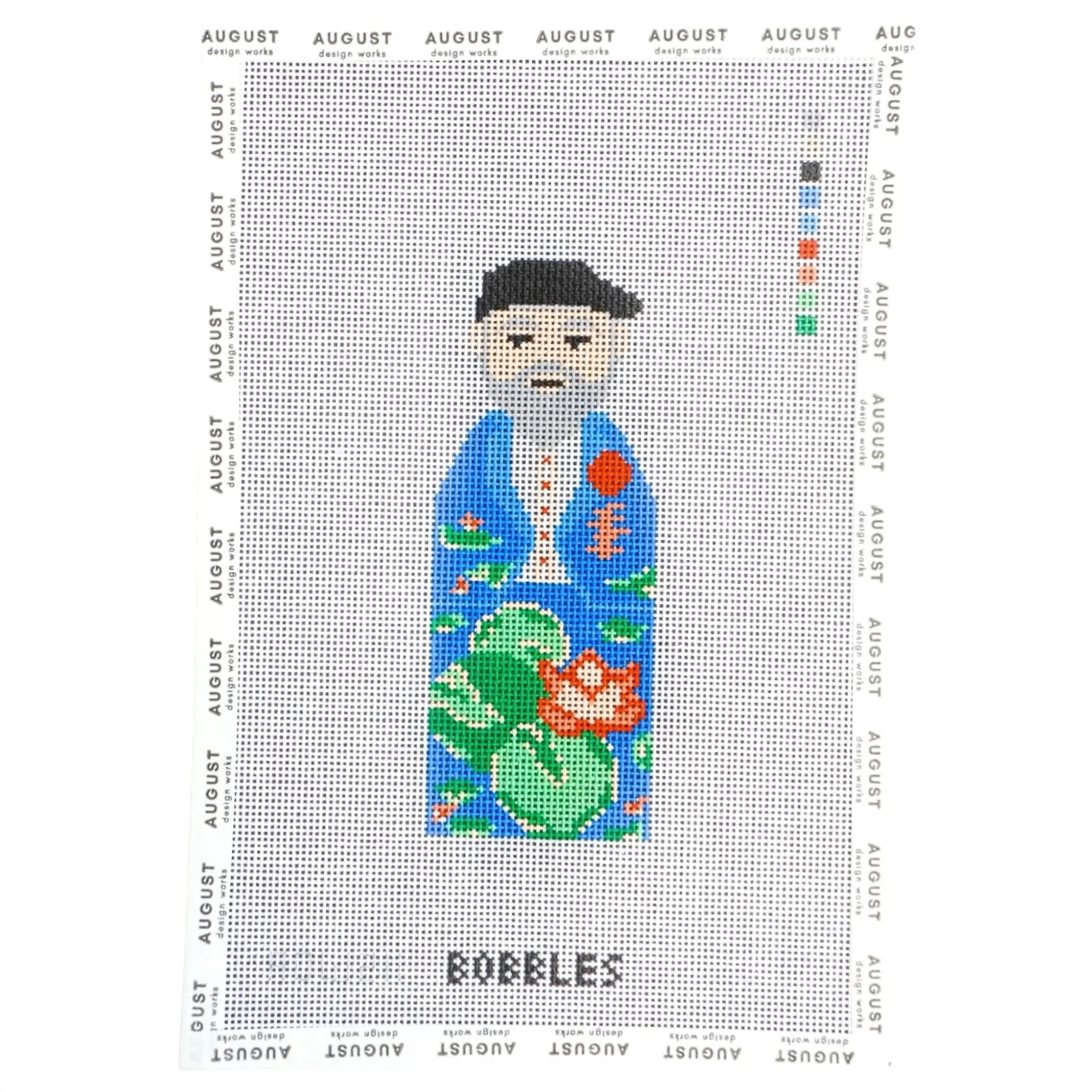 Stitching a Monet Bobble 18 Mesh Canvas: Step by Step