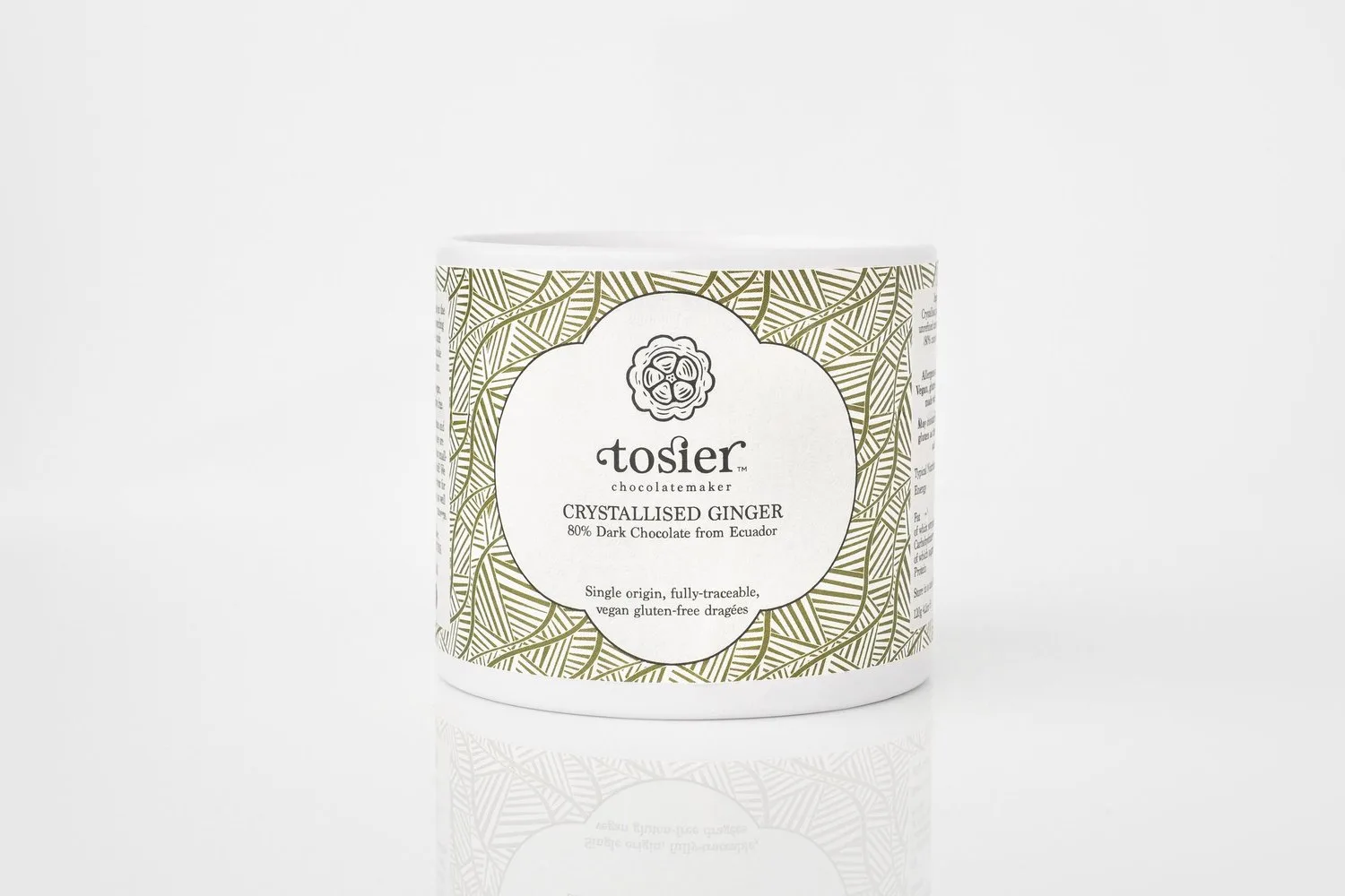 Crystallised Ginger | 80% Ecuador dragées — Tosier Chocolatemaker