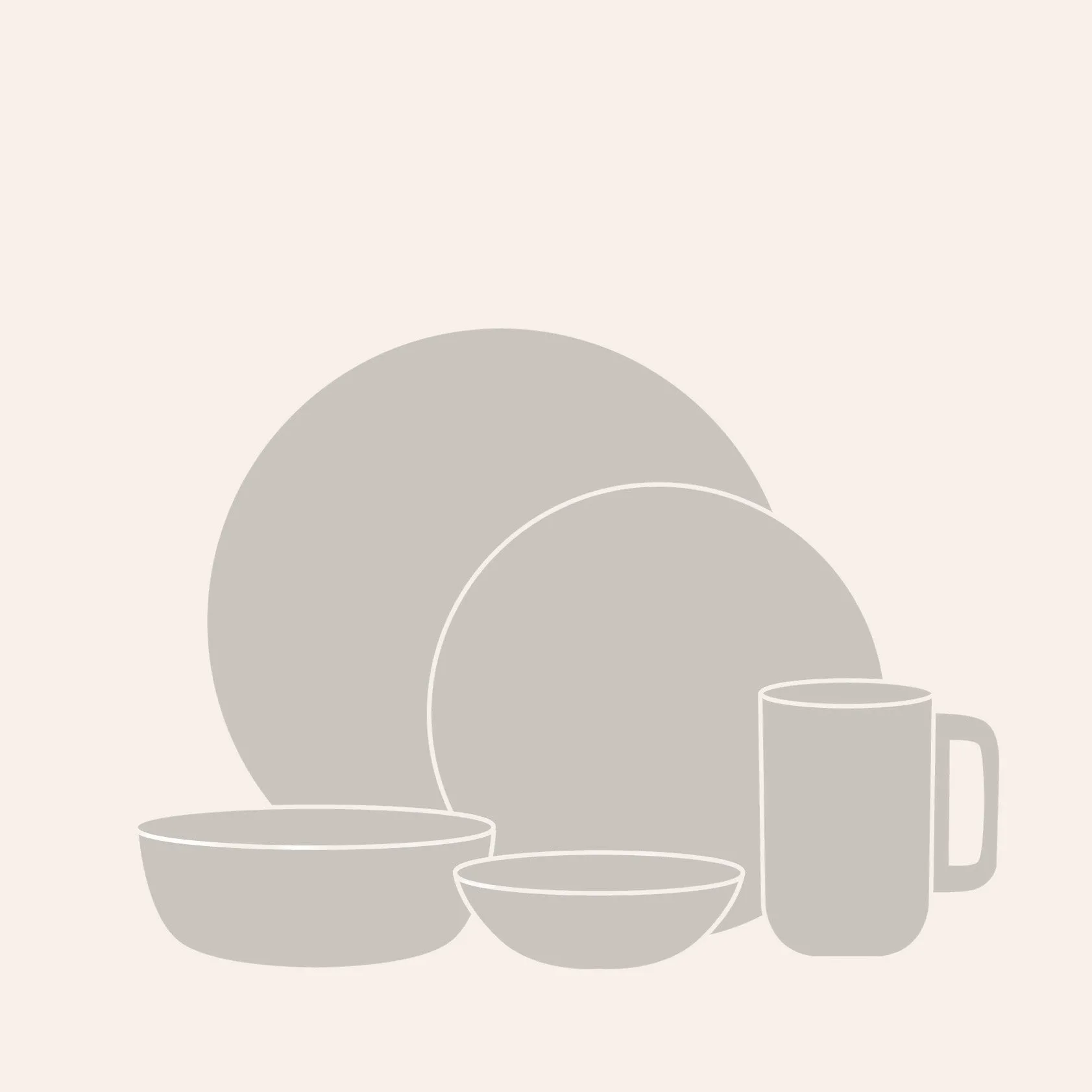5-Piece Custom Dinnerware Set