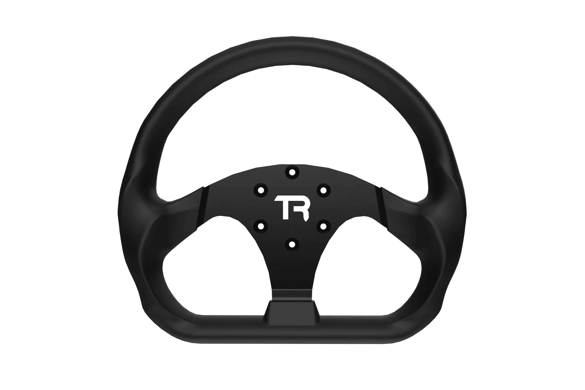 330mm/13" Flat-Bottom Closed GT Sim Racing Wheel Rim – Aluminium Alloy with Silicone Grip