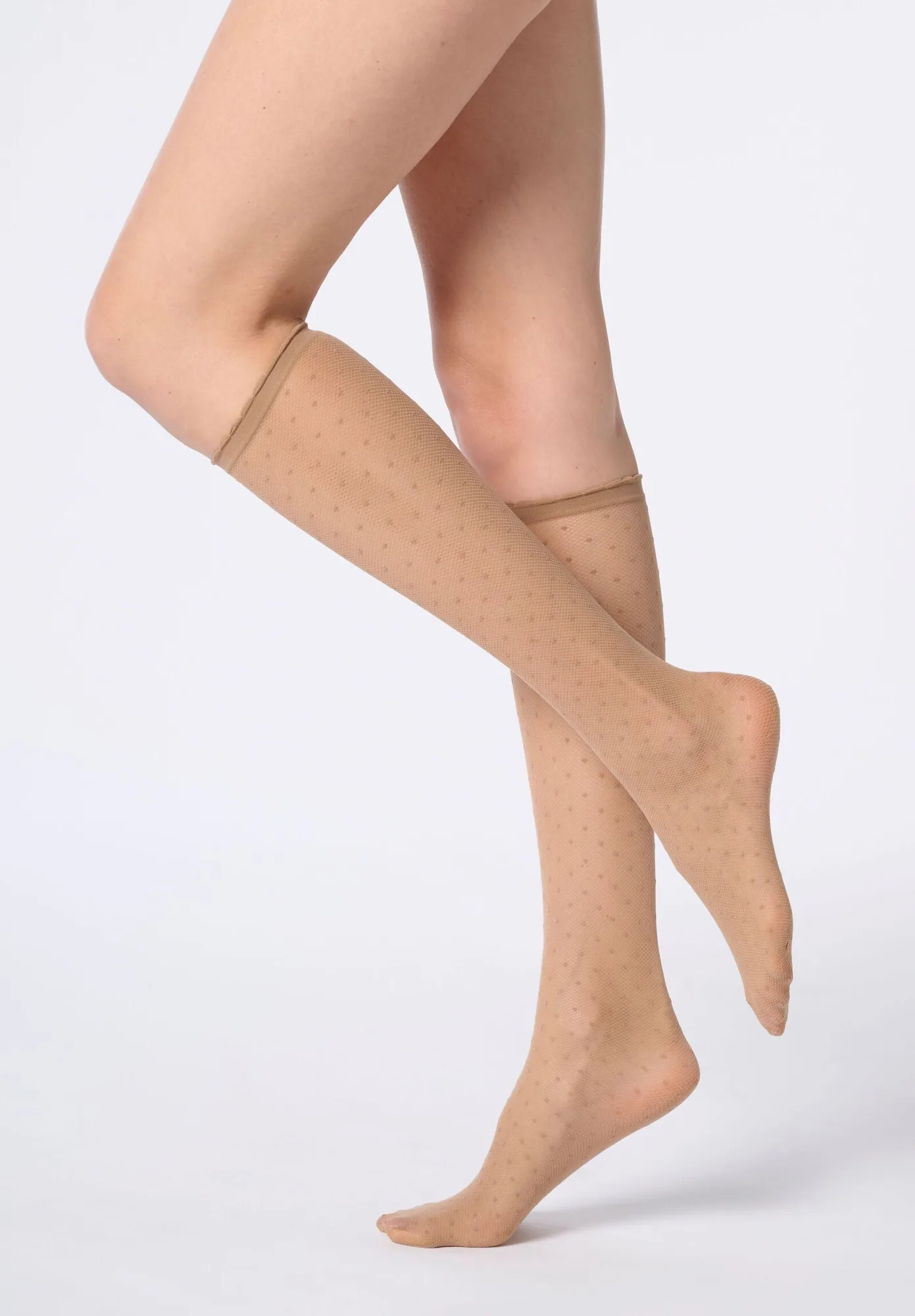 Entretien des chaussettes hautes à micro pois