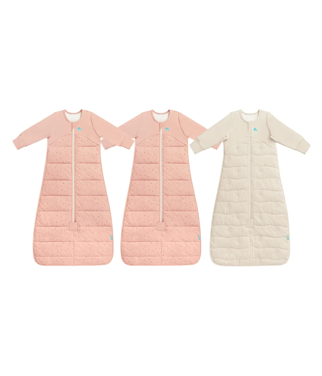 Sleep Bag Bundle | 2.5 TOG | 3.5 TOG | Rose Pebbles | Oatmeal Moon