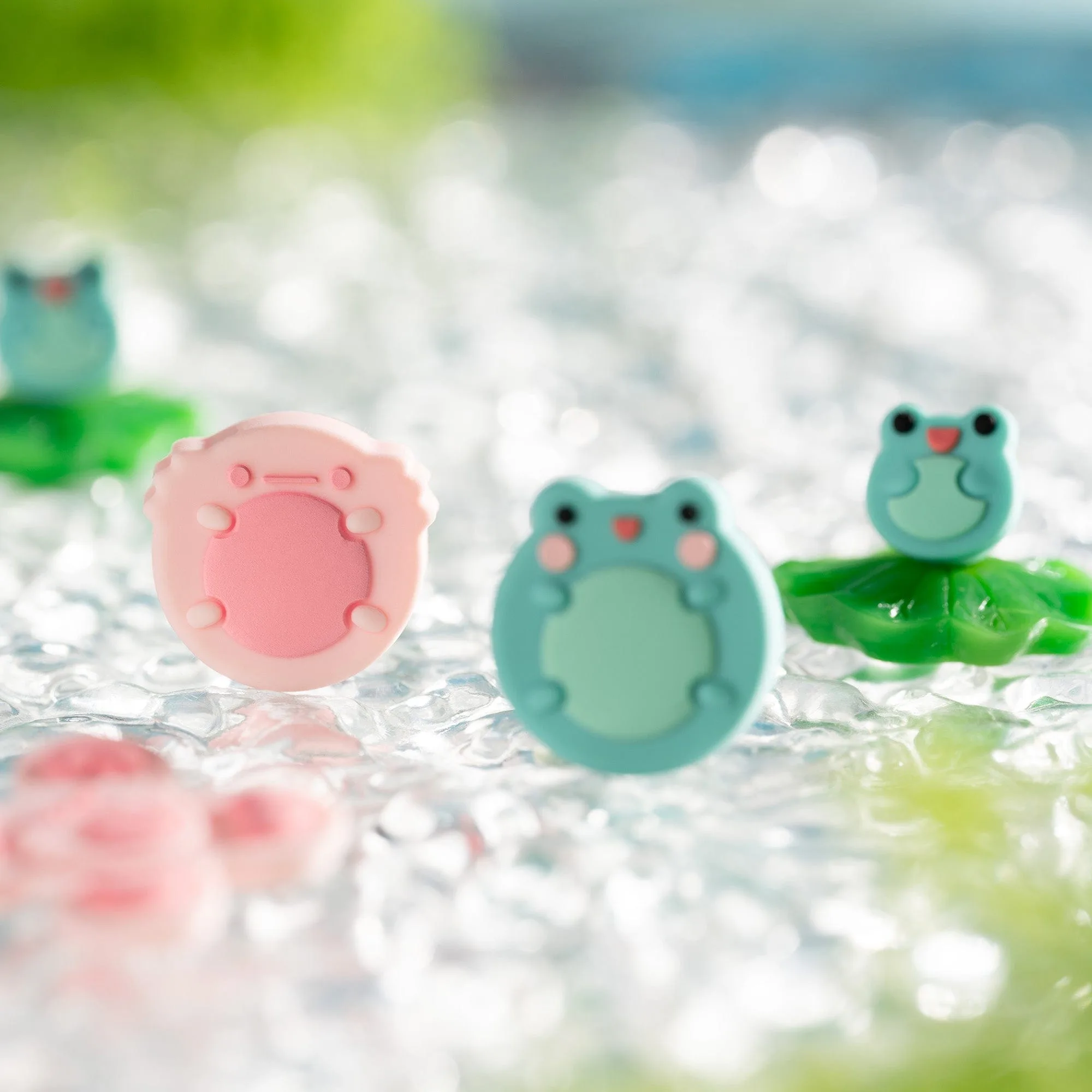 GeekShare Frog Button and Thumb Grip Caps Set