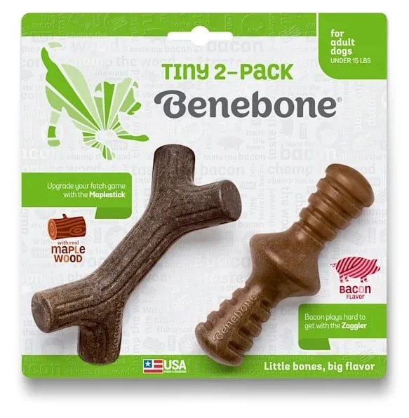 Guida alle taglie del bastoncino Benebone Zaggler Maple per cani
