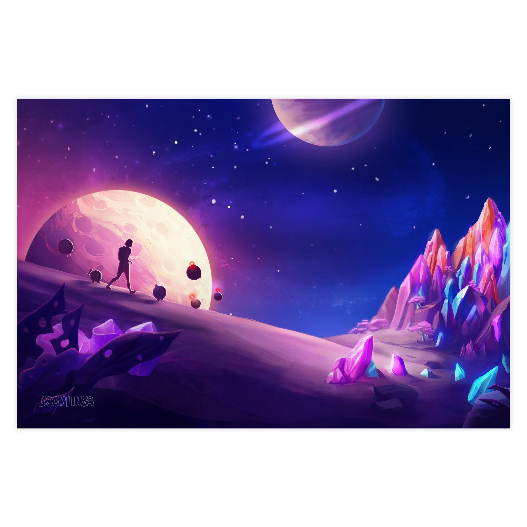 Poster Moon Walk: stile artistico e consigli per l'esposizione