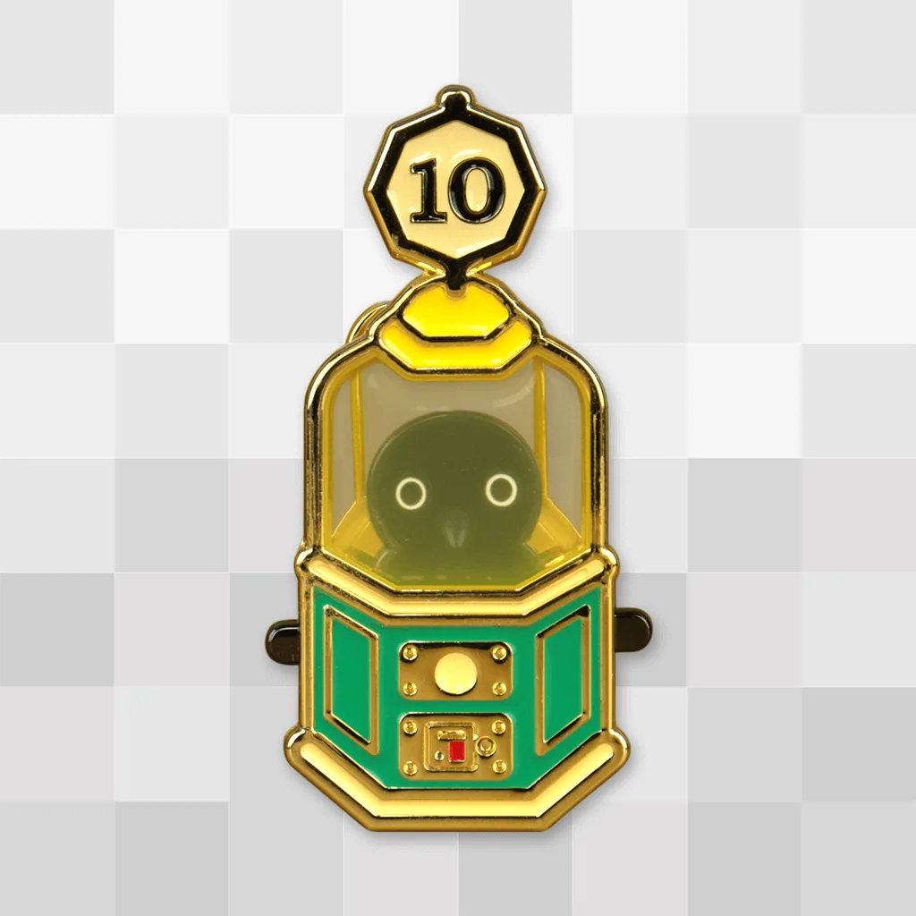 Fortune Teller Crow Sliding Pin