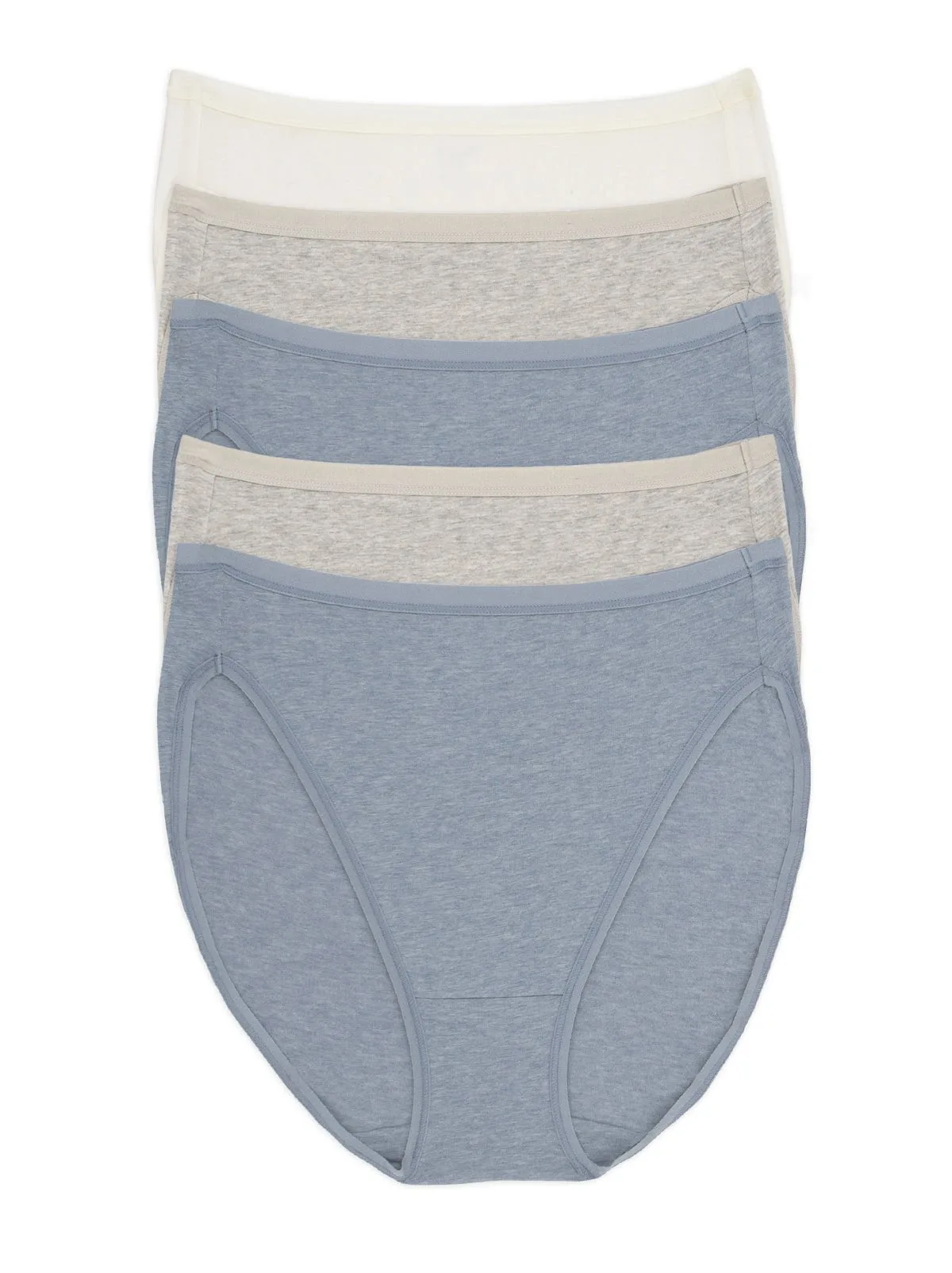 Organic Cotton Stretch Hi-Cut Panty 5-Pack