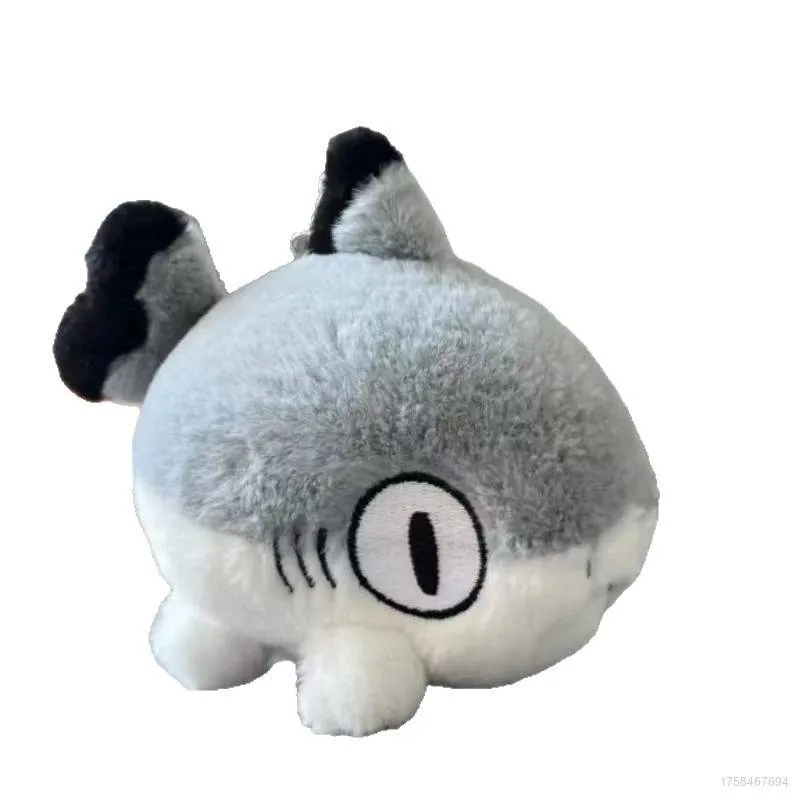 Porta-chaves de peluche Gato Tubarão - Tubarão cinzento (13 cm)