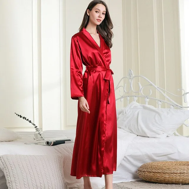 How to Style a Long Satin Robe for Lounging