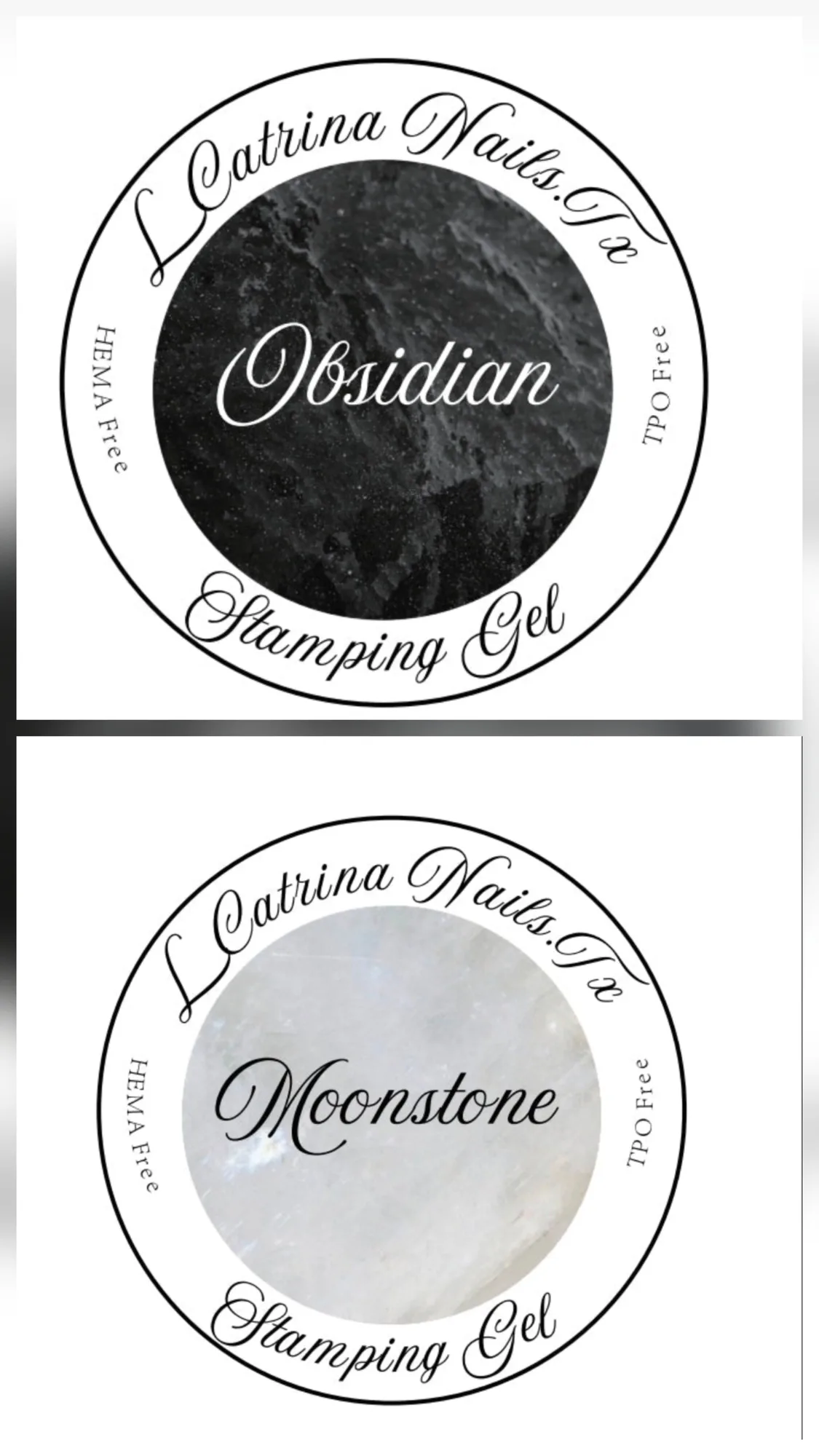 Duo Smalto per Stamping ~ Smalto Gel per Stamping Unghie senza HEMA e TPO