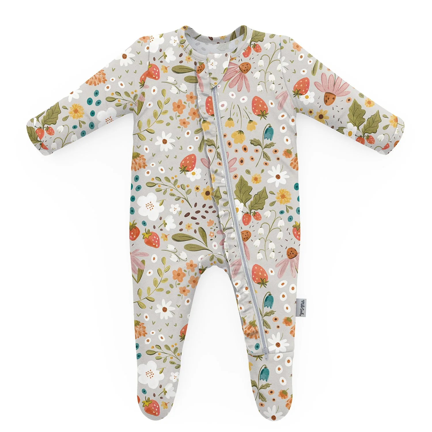 STRAWBERRY FIELDS FOOTED JAMMIES