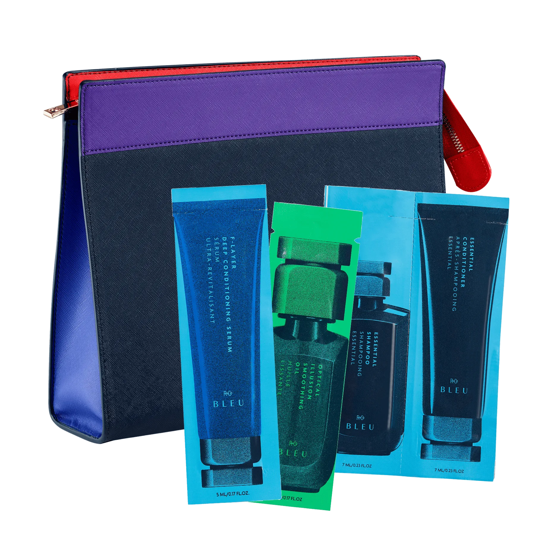Travel Bag & R+Co BLEU Sample Set