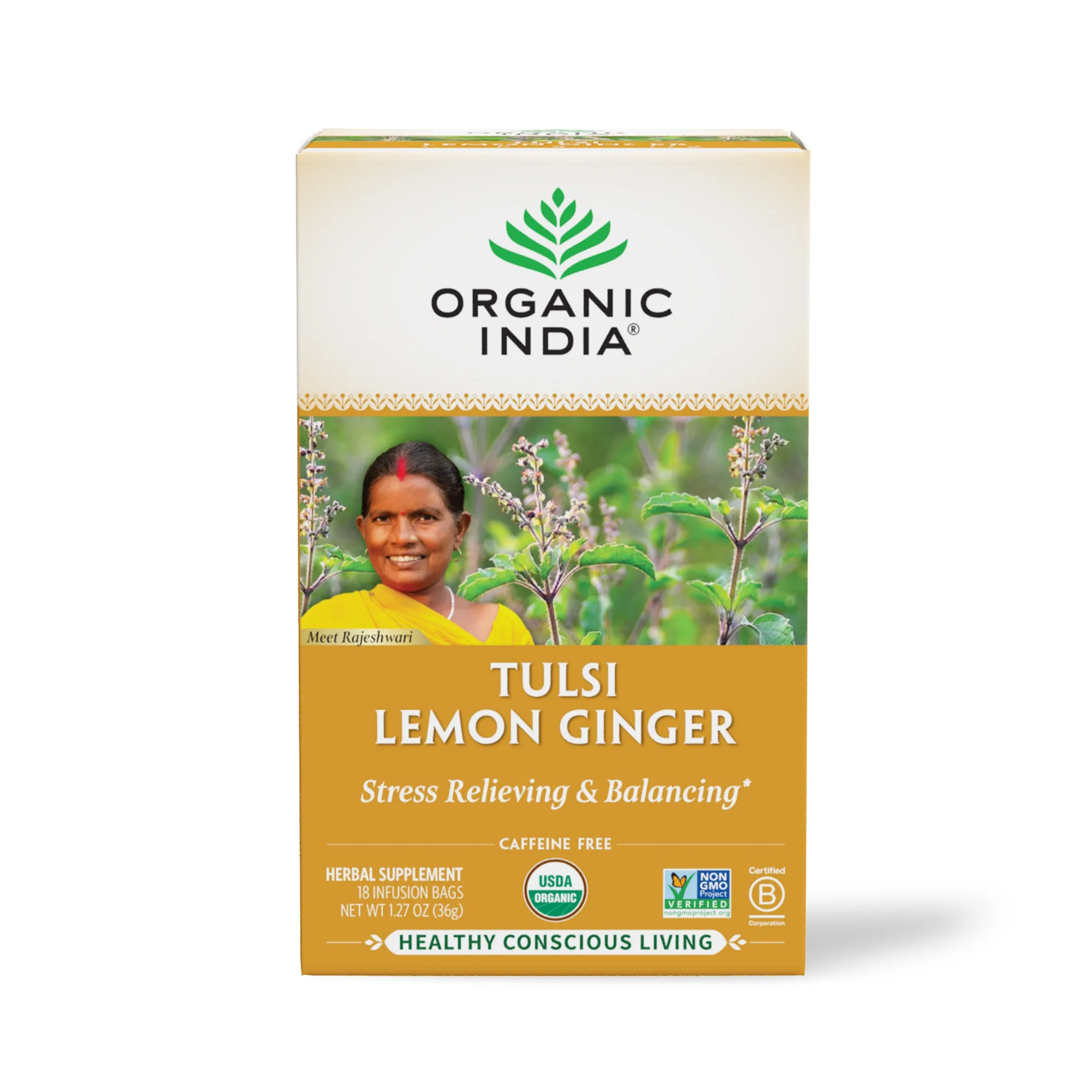 Tulsi Lemon Ginger Tea