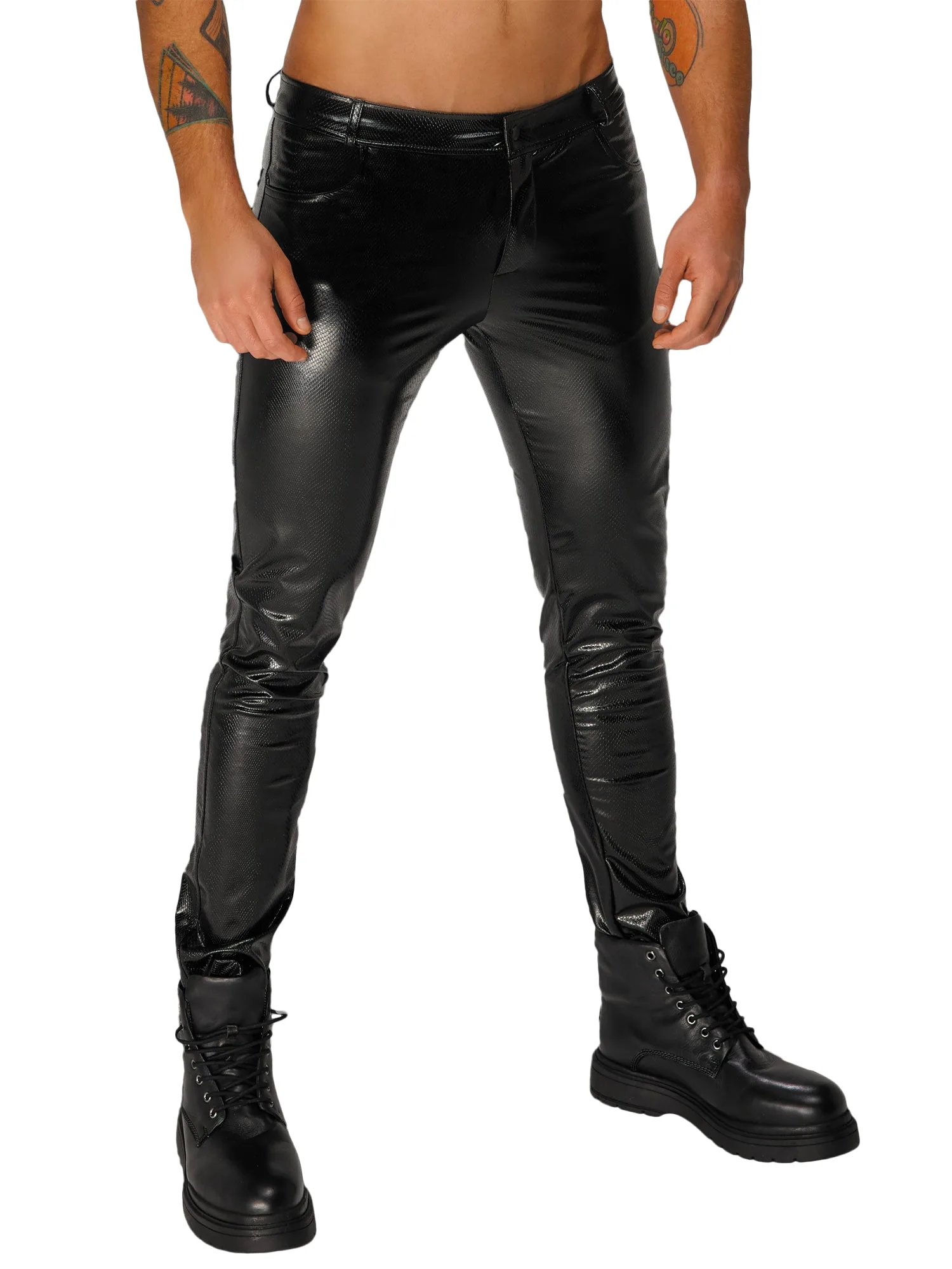 Snake Wetlook Trousers