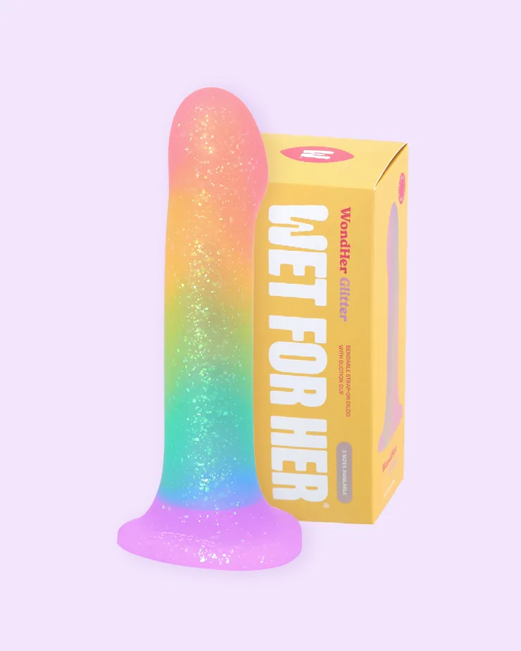 WondHer™ Glitter - Bendable Strap-on Dildo
