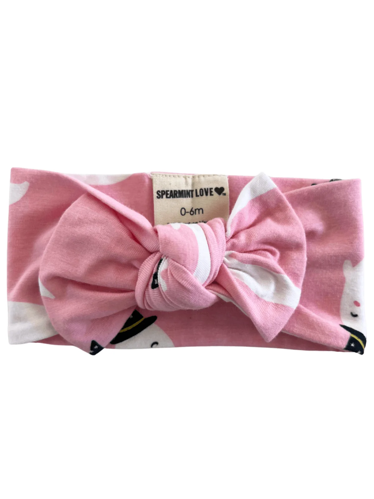 Knot Bow, Pink Ghost