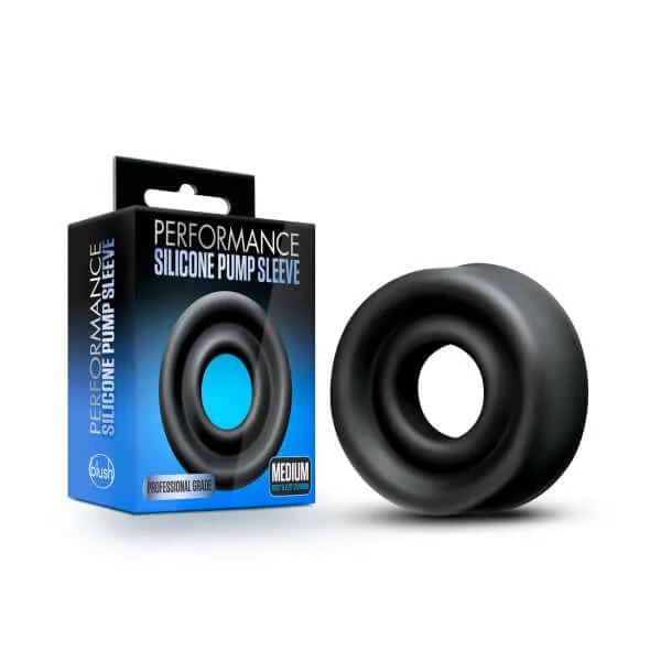 Performance Manchon de pompe en silicone Noir