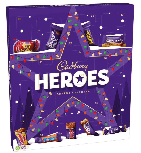 Cadbury Heroes Advent Calendar - 8.11oz (230g)