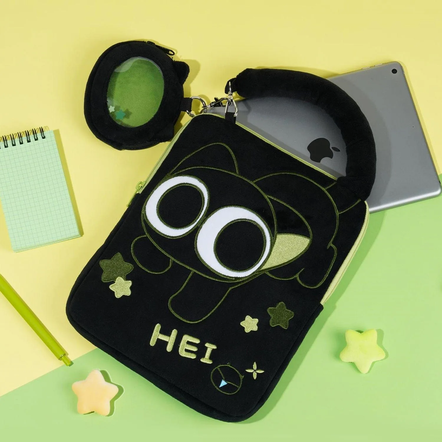 GeekShare 罗小黑 HEI ぬいぐるみケース:収納できるもの