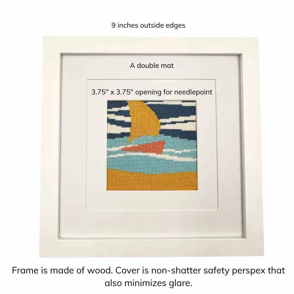 Choosing a Frame for 4x4 vs 5x5 Needlepoint Projects