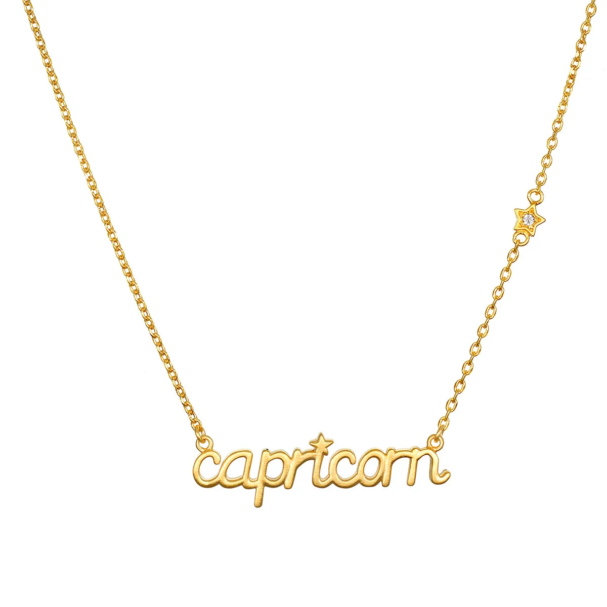 Collier Script Zodiac Capricorne Force