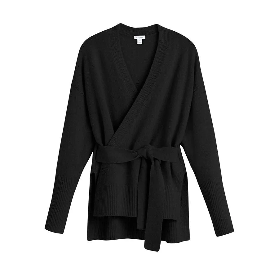 Recycled Cashmere Soft Wrap Sweater