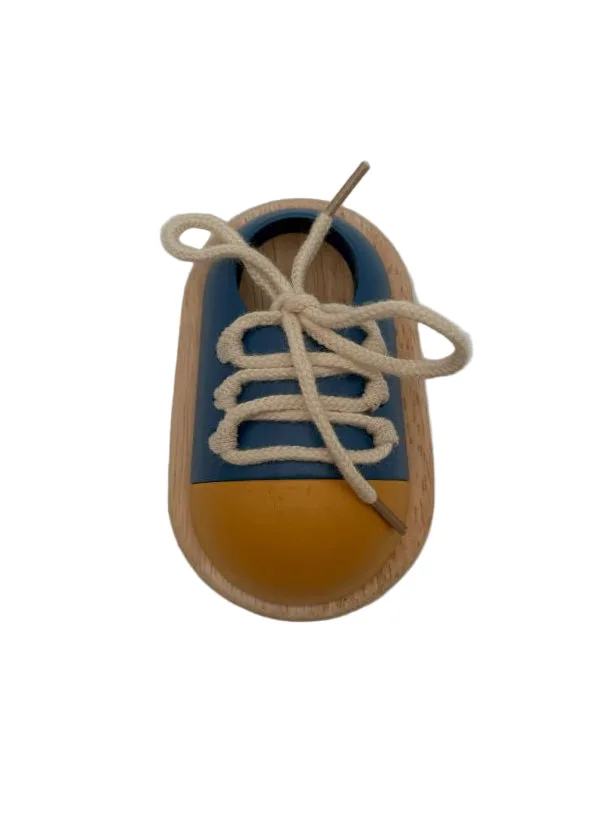 Wooden Lacing Shoe: Learn to Tie Your Shoes Educational Toy