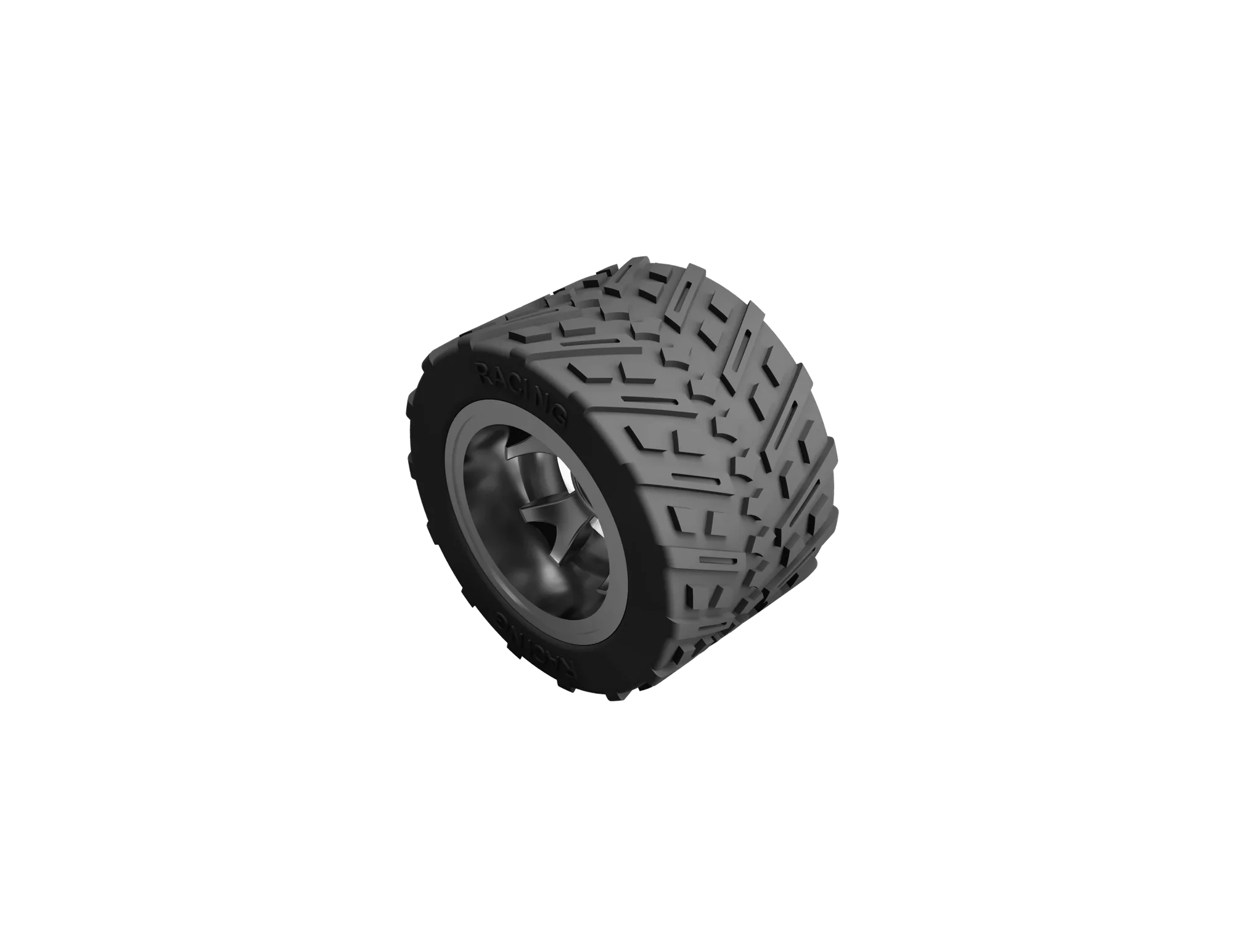 Rueda con orificio de perfil Ø 52 mm, llanta cromada