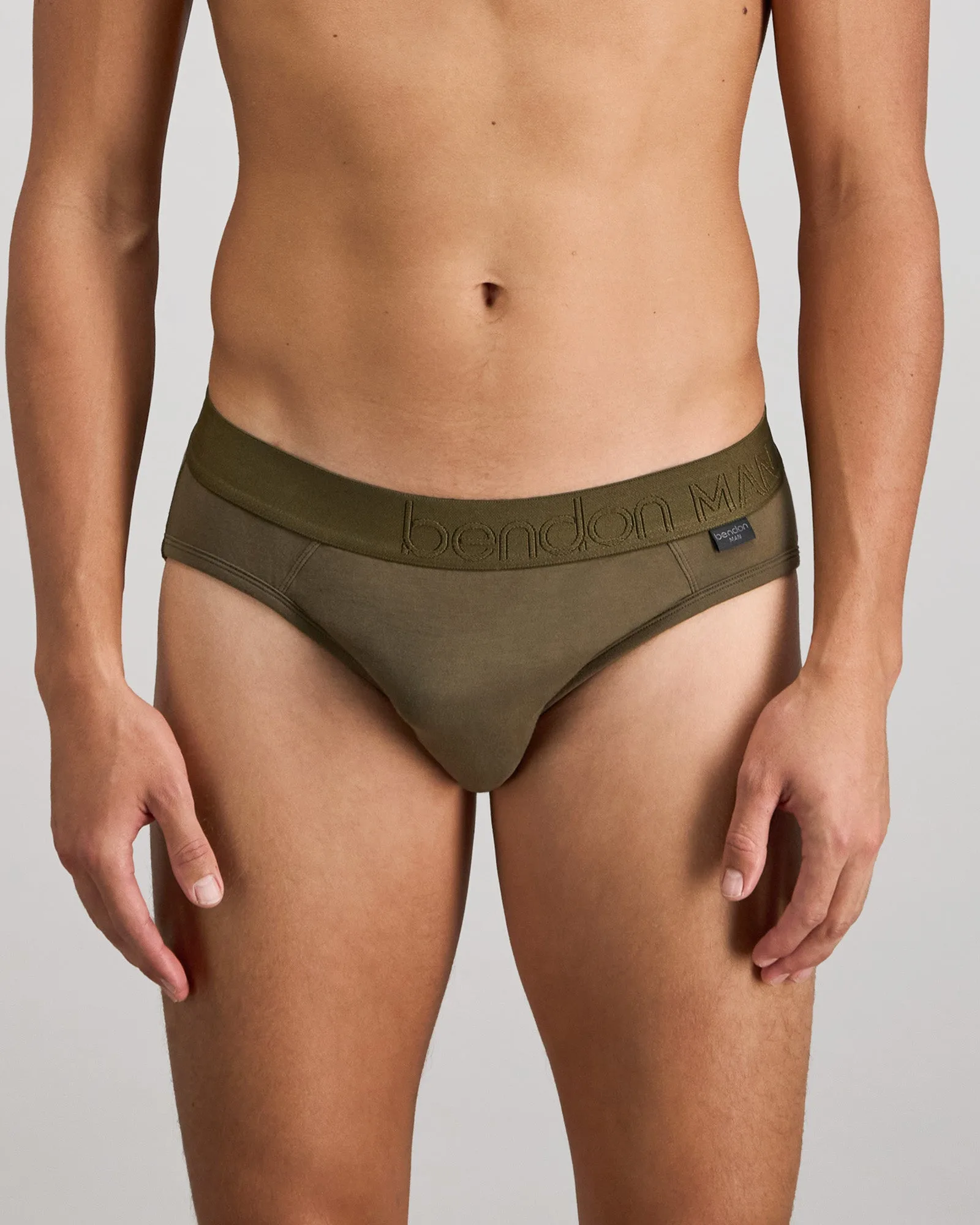 Bamboo Mens Brief - Dark Olive