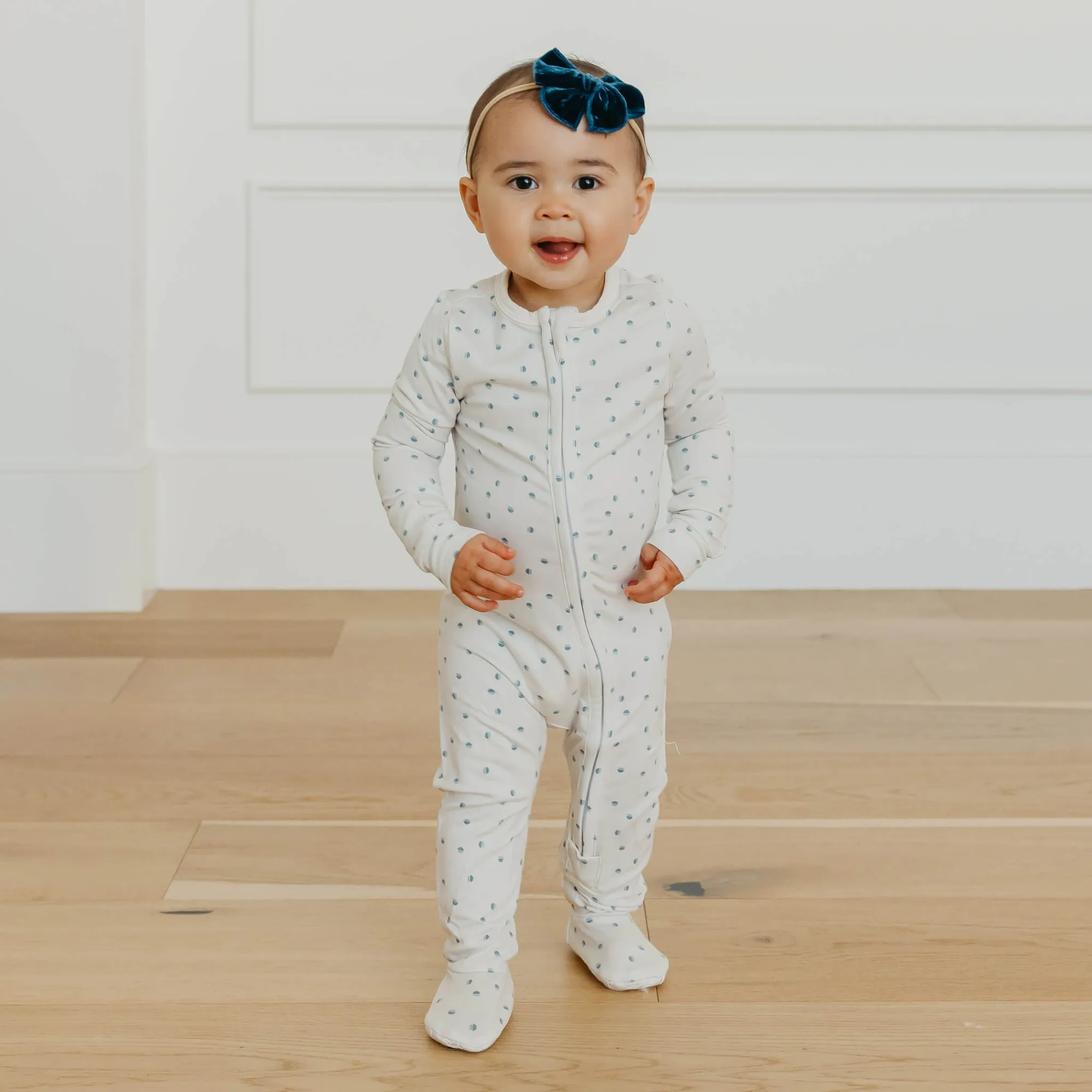 Zip-Up Footie Pajama - Haze