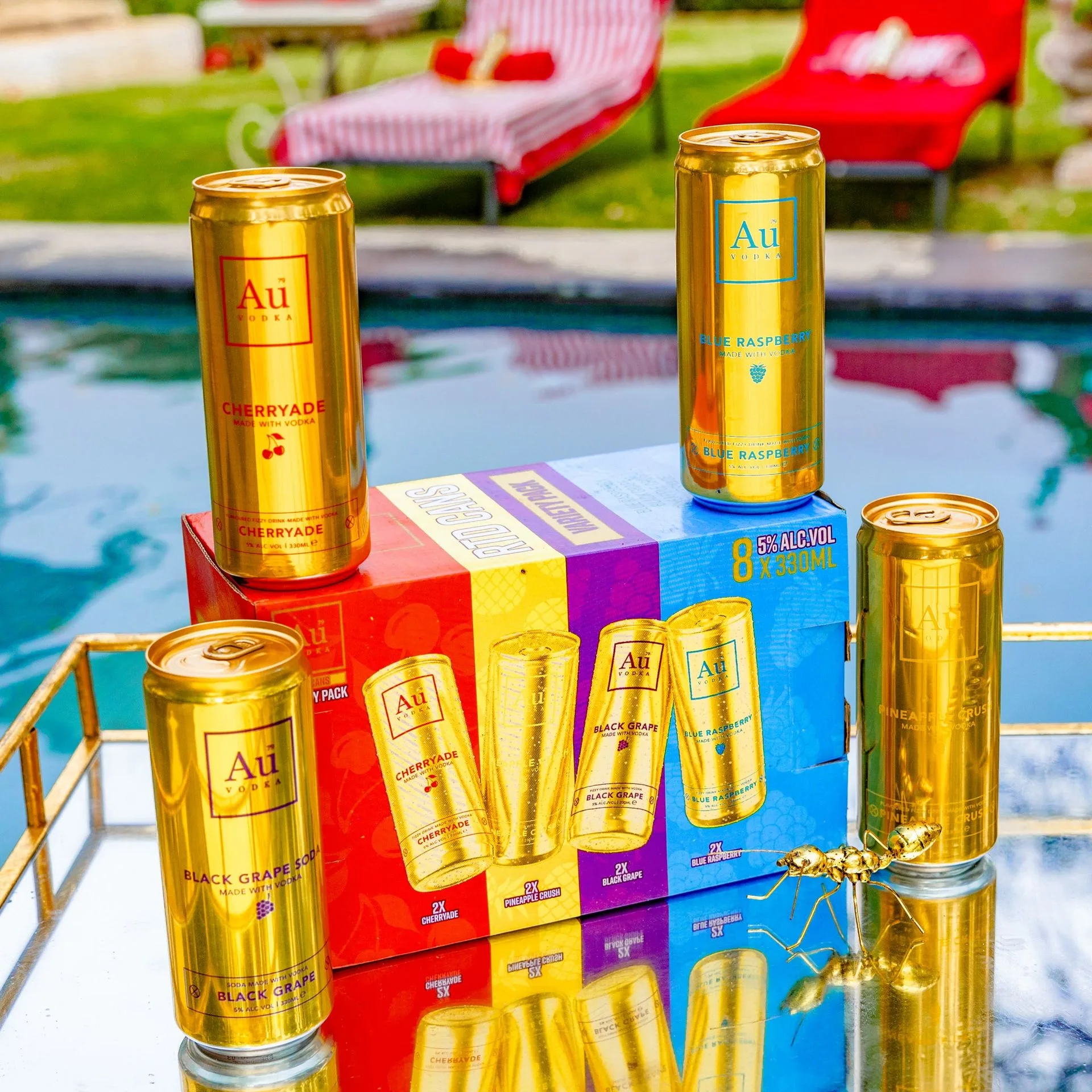 Au Vodka Pre-Mixed Cans Multi-Pack - Mixed 8 Pack