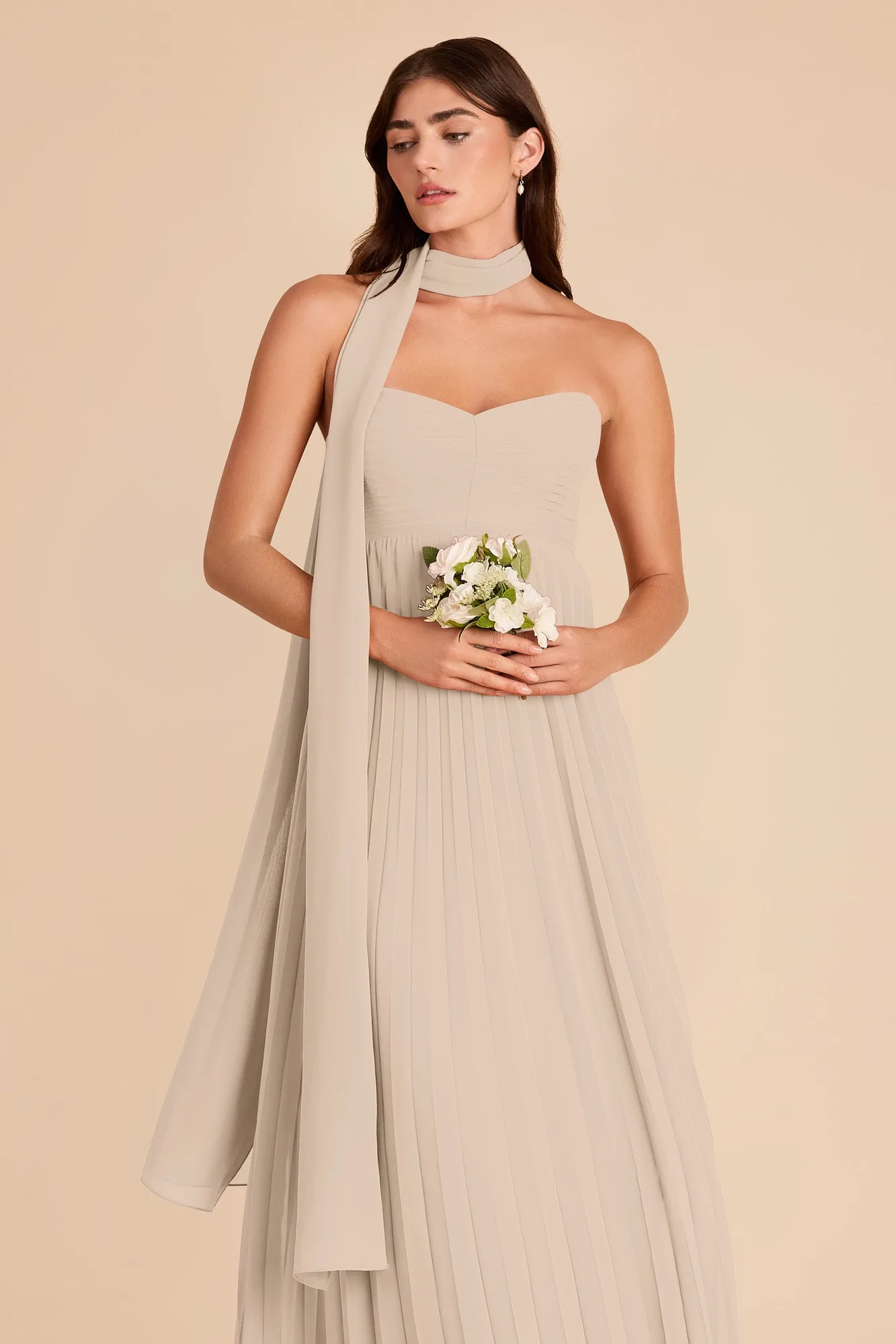 How to Style a Vera Chiffon Scarf with Your Wedding Look