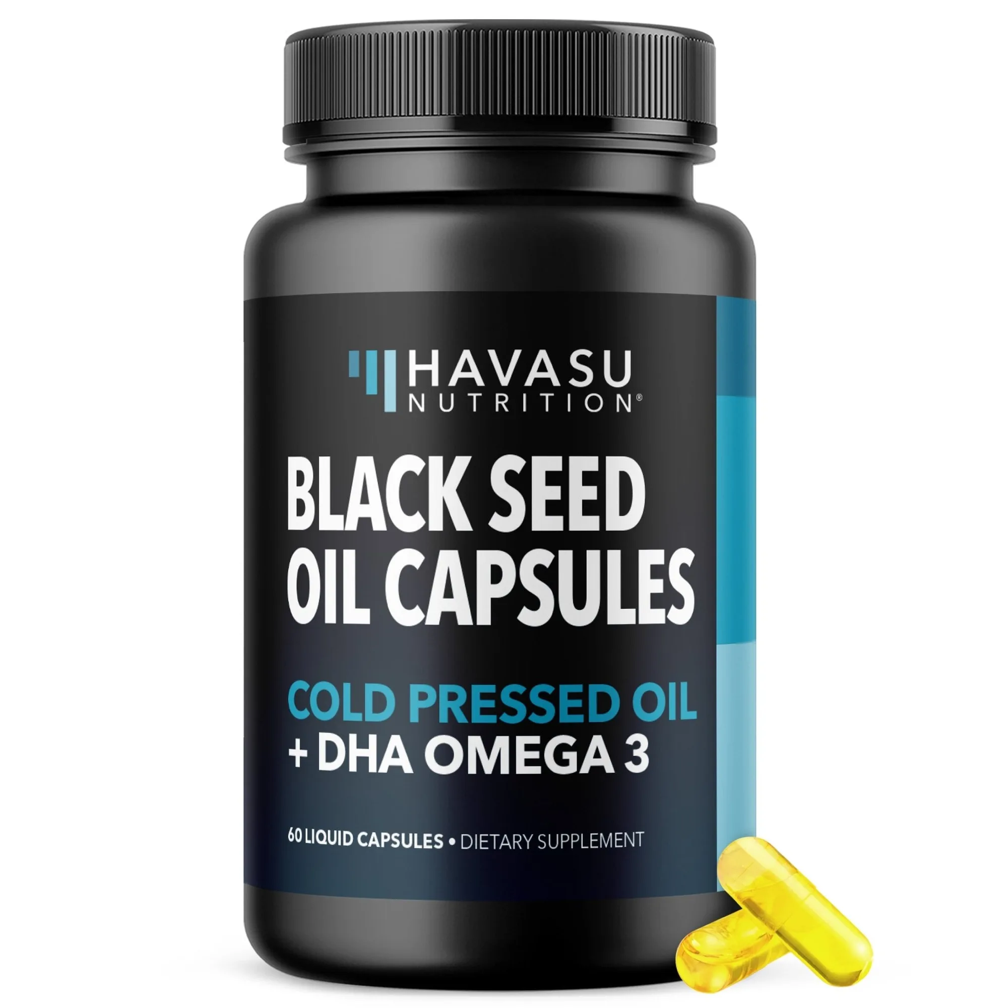 Gélules liquides de nigelle + DHA, 60 unités