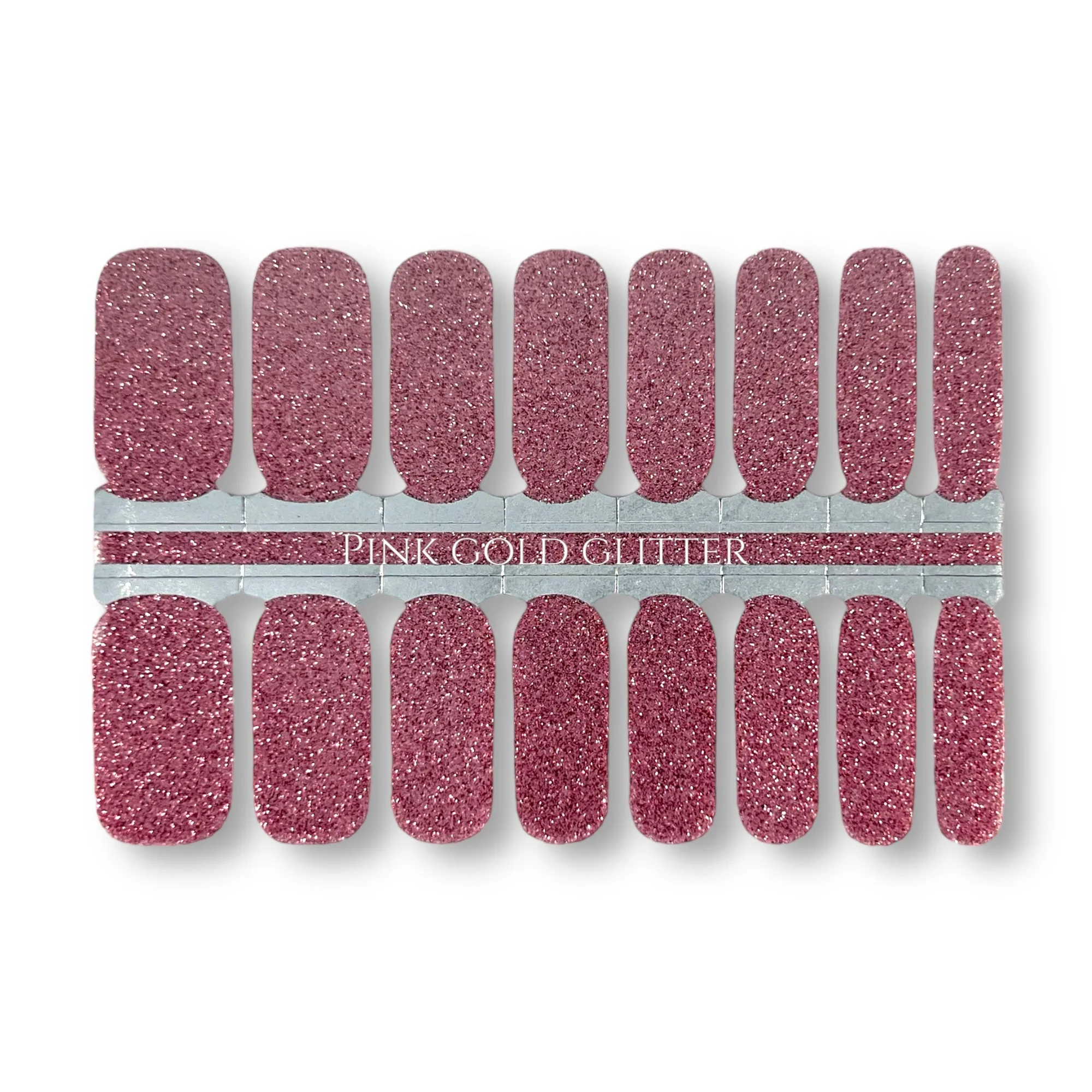 PINK GOLD GLITTER Nagelstreifen: Pflege & Entfernung