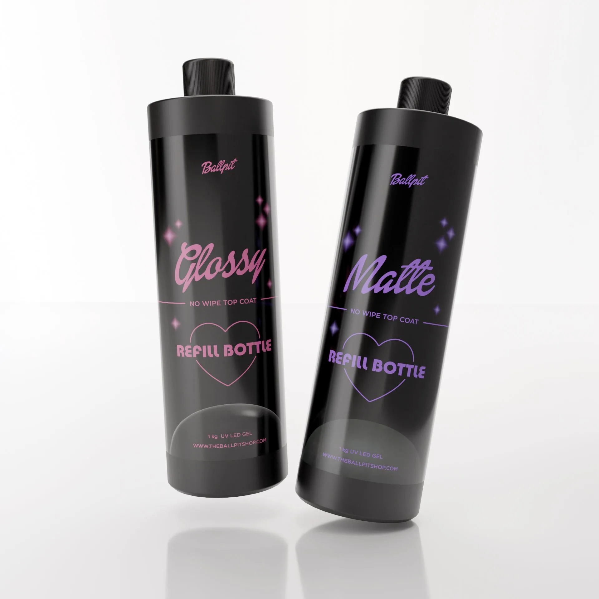 Glossy x Matte Topcoats Refill Bottles Bundle