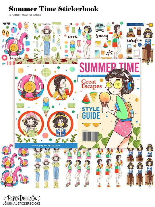 Summer Time Planner Sticker Book: Inhalt und Anwendung