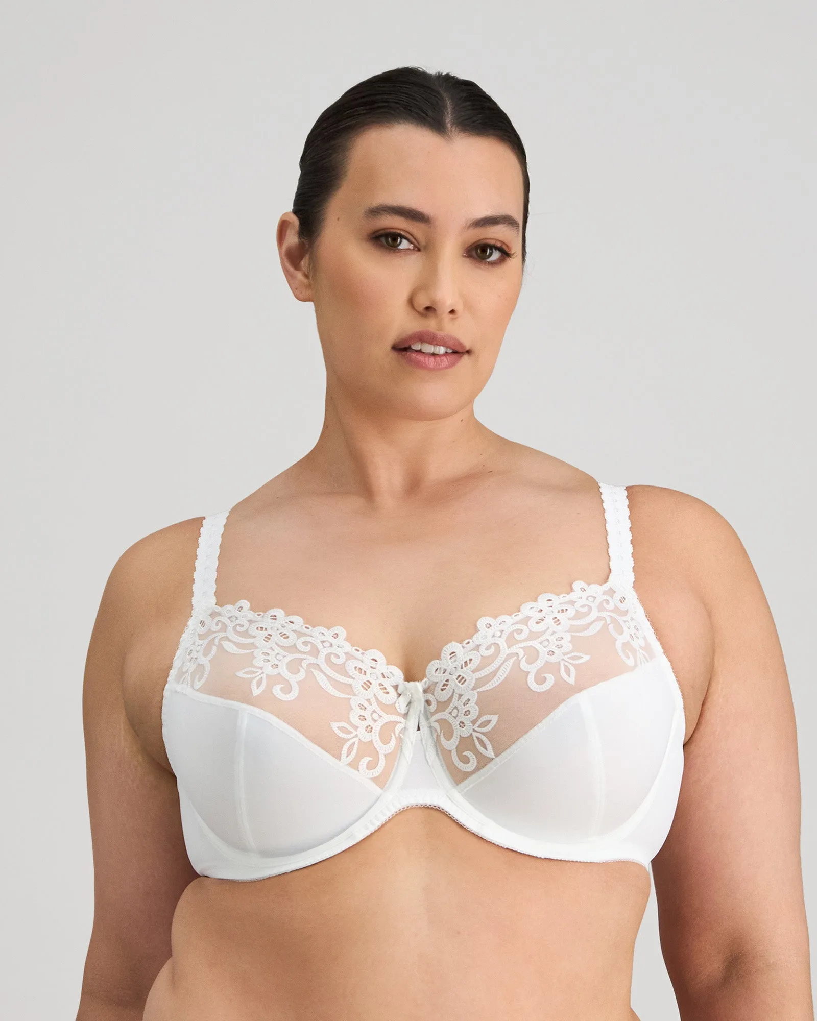 Coral Underwire Bra - White
