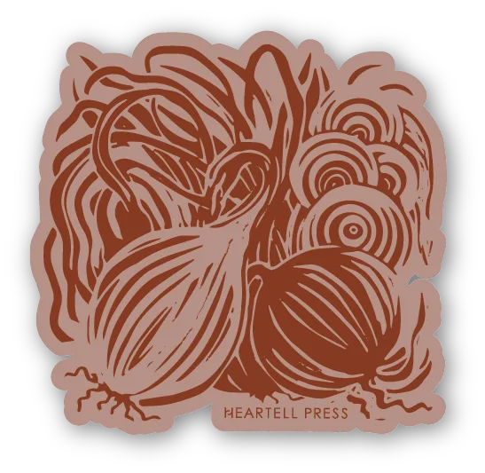 Onions Ecofriendly Sticker
